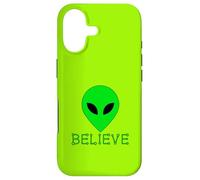 Custodia per iPhone 17 DIVERTENTE ALIENO PICCOLO UOMO VERDE CREDERE