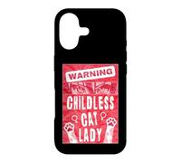 Custodia per iPhone 17 Divertente avvertimento senza figli signora gatti Anime