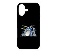 Custodia per iPhone 17 divertente, batteristi, batteria, set, cartone animato, illustrazione