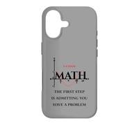 Custodia per iPhone 17 Divertente citazione matematica, Math The First Step is Admitting you have