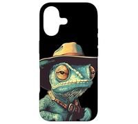Custodia per iPhone 17 Divertente costume da camaleonte Rootin' Tootin' per ragazzi e ragazze