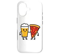 Custodia per iPhone 17 Divertente design con scritta "Best Friends" con birra e pizza, per uomini, donne, papà, mamma