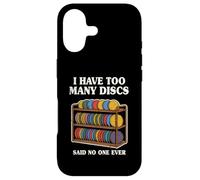 Custodia per iPhone 17 Divertente disco da golf per uomo e donna I have too many disc
