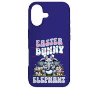 Custodia per iPhone 17 Divertente elefante pasquale con orecchie da coniglio Pasqua
