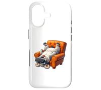 Custodia per iPhone 17 Divertente Fluffy Dog VR Gaming Art