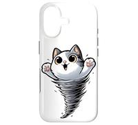 Custodia per iPhone 17 Divertente gatto Tornado Storm Chaser Meteorologo amante degli animali