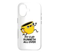 Custodia per iPhone 17 Divertente gioco di parole biblico My Cup Runneth All Over