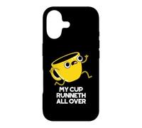 Custodia per iPhone 17 Divertente gioco di parole biblico My Cup Runneth All Over