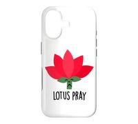 Custodia per iPhone 17 Divertente gioco di parole con fiori Lotus Pray
