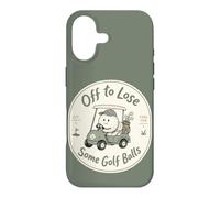 Custodia per iPhone 17 Divertente golf cart golfista Fore Fun alcune palline da golf