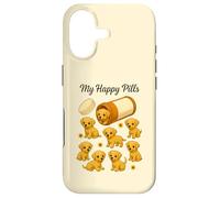 Custodia per iPhone 17 Divertente Labrador My Happy Pills amante degli animali mamma papà bambini