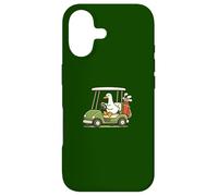 Custodia per iPhone 17 Divertente Oca Golfer Guida Golf Cart Humor Design