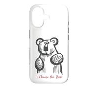 Custodia per iPhone 17 Divertente orsetto con scritta "I Choose the Bear"