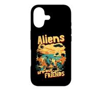 Custodia per iPhone 17 Divertente piattino da spiaggia extraterrestre UFO Aliens Our Friends