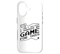 Custodia per iPhone 17 Divertente pixel gamer dicendo che ho messo in pausa il mio gioco per questo
