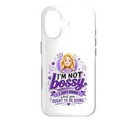 Custodia per iPhone 17 Divertente prepotente bionda cartone animato donna viola regina dicendo