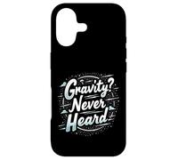 Custodia per iPhone 17 Divertente regalo per paracadutismo con citazione Gravity Never Heard