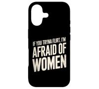 Custodia per iPhone 17 Divertente se provi a flirtare ho paura delle donne che dicono umorismo