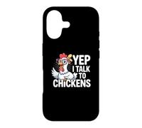 Custodia per iPhone 17 Divertente Sì, parlo con i polli Crazy Hen Farmer Livestock Meme