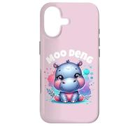 Custodia per iPhone 17 Divertente simpatico ippopotamo Moo Deng