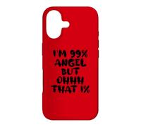 Custodia per iPhone 17 Divertente, sono un angelo al 99% ma quell'abbigliamento