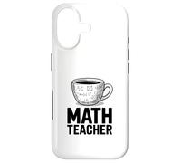 Custodia per iPhone 17 Divertente tazza da caffè per insegnante di matematica, algebra