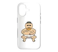 Custodia per iPhone 17 Divertente Torta Grasso Mangiare Sumo