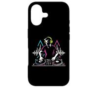 Custodia per iPhone 17 DJ at Turntables Electronic Music EDM Party Clubbing Graphic