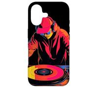 Custodia per iPhone 17 DJ Retrowave Beatmatching Disc Jockey