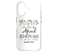 Custodia per iPhone 17 Do Not Be Afraid Jehovah is With You Isaiah 41:10 Christian