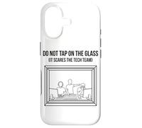 Custodia per iPhone 17 Do Not Tap On The Glass Funny Sound Booth Introverso