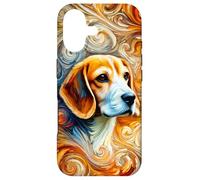 Custodia per iPhone 17 Dolce Beagle come un'opera d'arte colorata