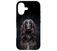Custodia per iPhone 17 dolce elegante nero afghano cane ironia levriero