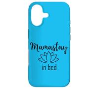 Custodia per iPhone 17 Donna Mama Stay in Bed Namaste Lotus Pretty