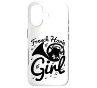 Custodia per iPhone 17 Donna suonatrice di corno francese Strumento a fiato