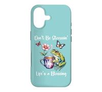 Custodia per iPhone 17 Don't Be Stressin Lifes a Blessing God Fully Rely Frog Jesus