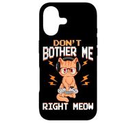 Custodia per iPhone 17 Don't Bother Me Right Meow Gamer Kitty Design