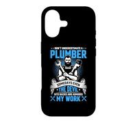 Custodia per iPhone 17 Don't Underestimate A Plumber Some Days Even The Devil Sits