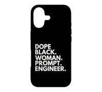 Custodia per iPhone 17 Dope Black Woman Prompt Ingegnere Afroamericano Orgoglio