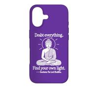 Custodia per iPhone 17 Doubt Everything v2 Buddha Zen Mindfulness Line Art
