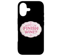 Custodia per iPhone 17 Dov'è la fine Wine Lover Runner Running Race Joke Citazione