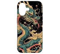 Custodia per iPhone 17 Dragon Embrace: Sakura & Wave Art Fusion Graphic