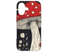 Custodia per iPhone 17 Dreamy Cottagecore Boho Estetico Fungo Luna