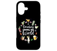 Custodia per iPhone 17 Drinking Around The World Vacation Drinking Showcase Funny