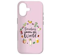 Custodia per iPhone 17 Drinking Around The World Vacation Drinking Showcase Funny