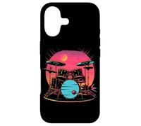 Custodia per iPhone 17 Drum Set 90s Look Drummer Music Concert