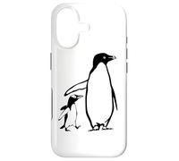 Custodia per iPhone 17 Due pinguini padre e il bambino pinguino