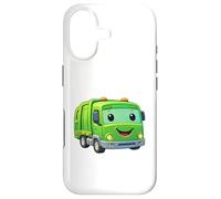 Custodia per iPhone 17 Dumpy The Garbage Truck Sorridente Personaggio Design per Bambini