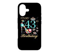 Custodia per iPhone 17 È il mio 43esimo compleanno Carina reginetta del compleanno di 43 anni