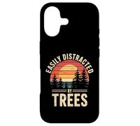 Custodia per iPhone 17 Easily Distracted By Trees - Funny Arborist Vintage For Men